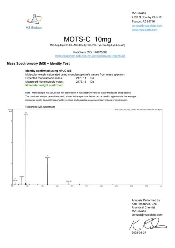 Mots-C (10 mg) - Image 3